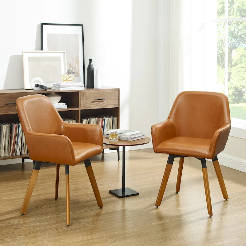 Art Leon Swivel Accent Dining Chairs (Set of 2)