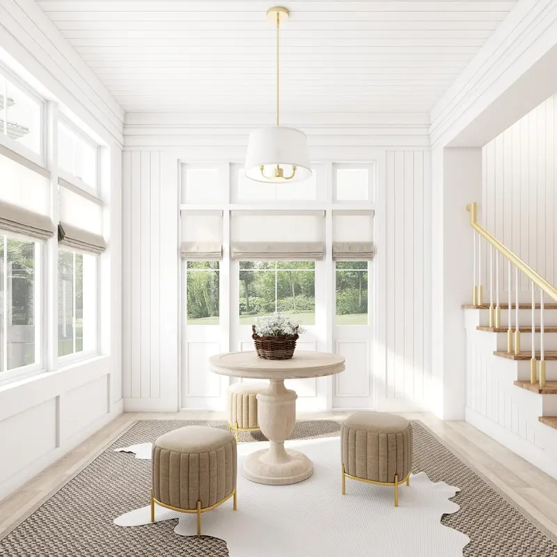 Prominence Home Billet Convertible Pendant/Semi-Flush with Fabric Shades