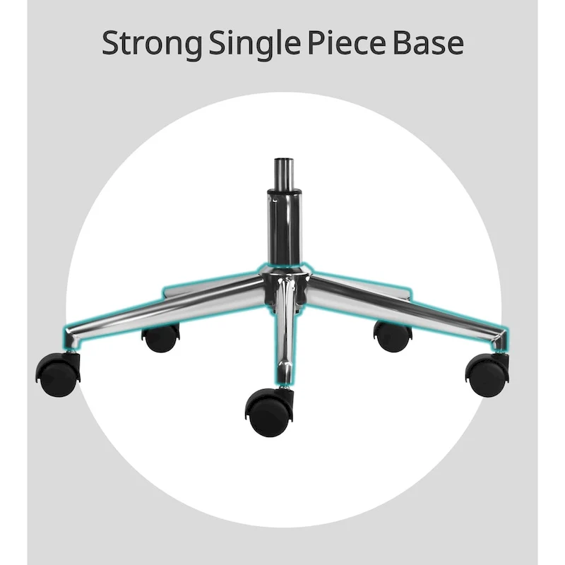 Modern Drafting Chair Upholstered PU Leather Ribbed Armless Mid Back with Tall Adjustable Base & Leg Rest