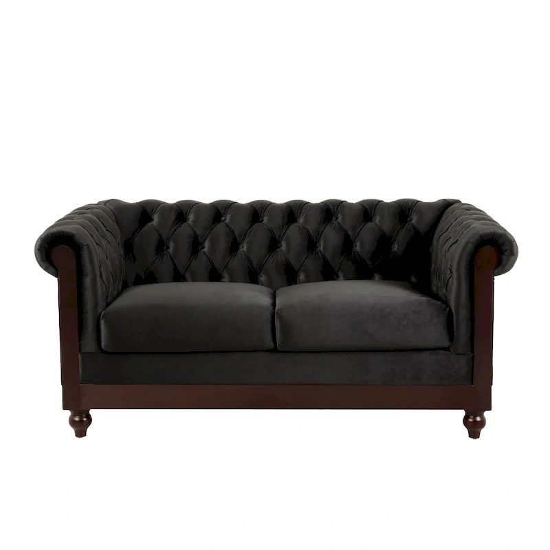 Chesterfield Velvet Loveseat Sofa