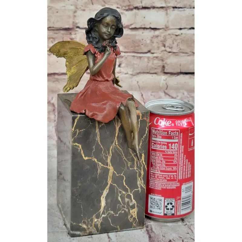 Hand Made Original Milo Fairy Angel Genuine Bronze Sculpture