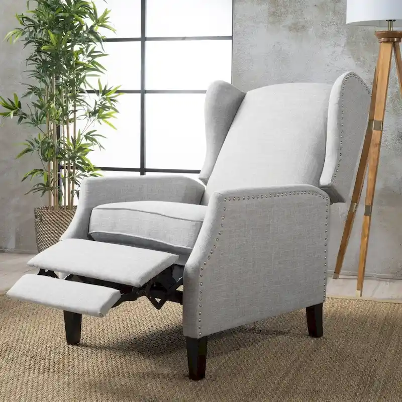 Wescott Wingback Pushback Recliner by Christopher Knight Home