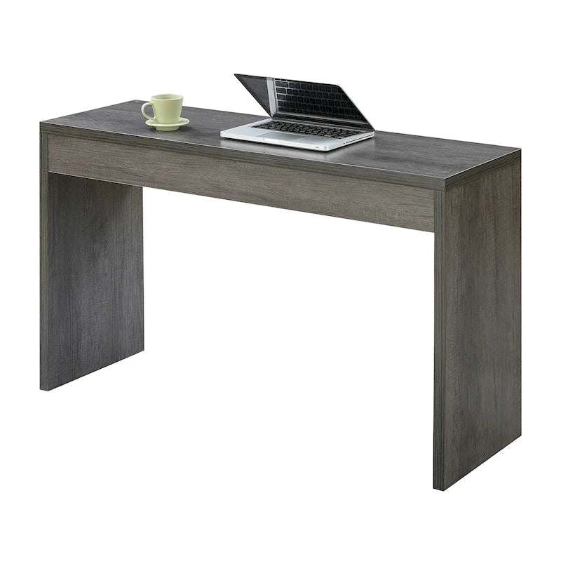 Espresso/White/Black Modern Melamine Console Table & Desk, 1-Person