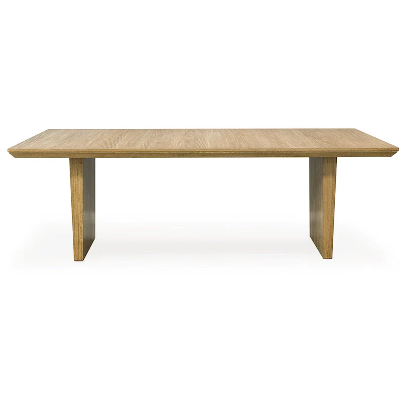 Sherbana Light Brown Rectangular Dining Extension Table - 40W x 90D x 30H