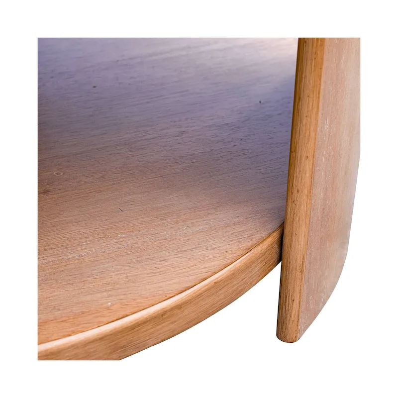 INK+IVY Skye Round Coffee Table with Shelf