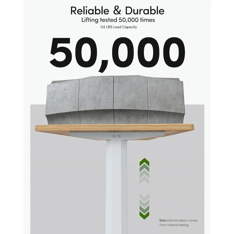 Electric Stand Up Height Adjustable Home Office Table, Sit Stand Desk with Splice Board