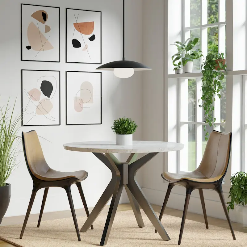 Lumanity Declan Modern Disc Matte Black 18  Pendant Ceiling Light - 18  D x 18  W x 6.5  H