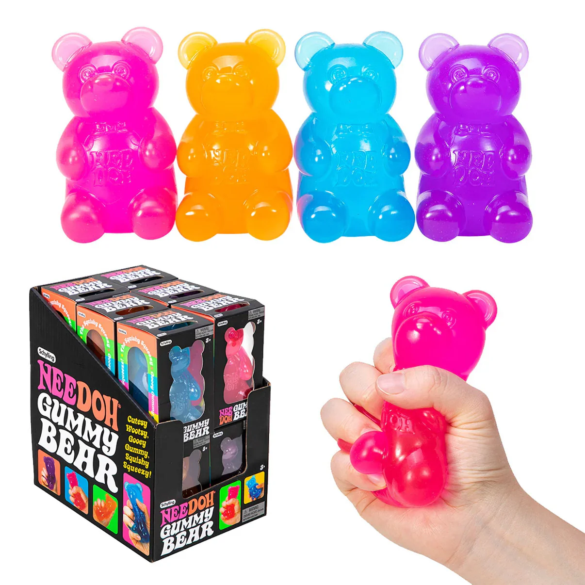 Soft SquishoraNeeDoh Gummy Bear | Jumbo Squishy Sensory Fidget Toy squishy – satisfying stress relief  | Squishora