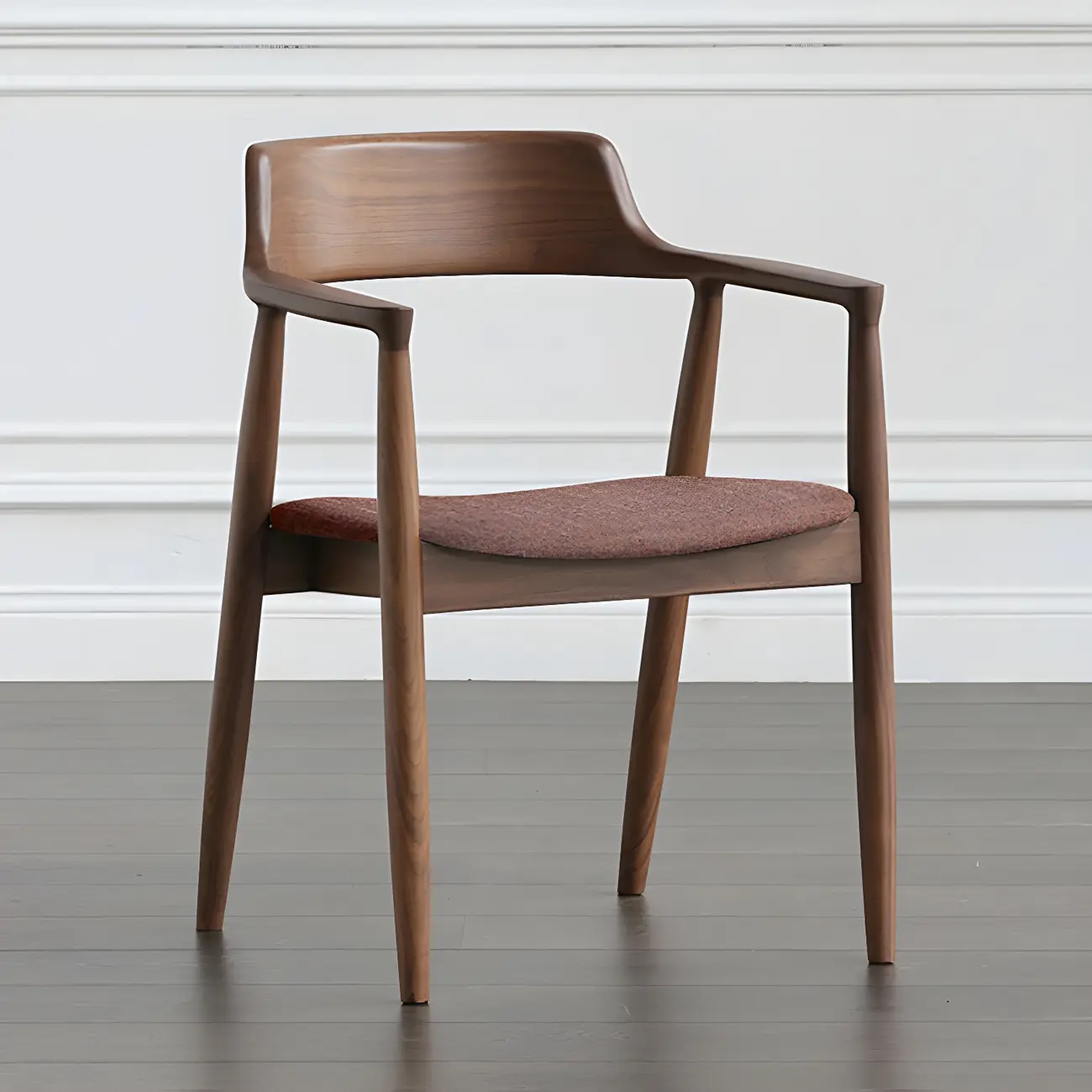 Mid Century Solid Wood Dining Chair Set of 2