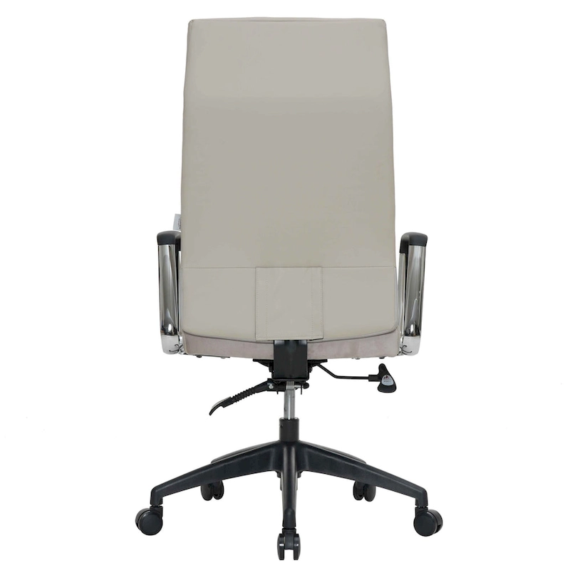 LeisureMod Hilton Modern High Back Leather Conference Office Chair