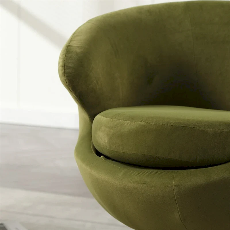 360 Degree Swivel Cuddle Barrel Accent Chairs, Round Armchairs