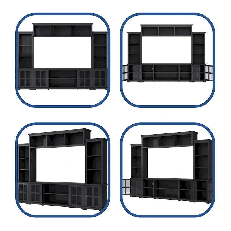 Modern Minimalism Style Entertainment Wall and TV Stand