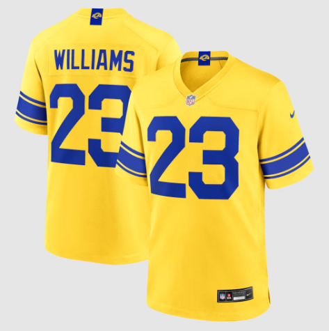 Los Angeles Rams Kyren Williams Classic Sol Game Jersey