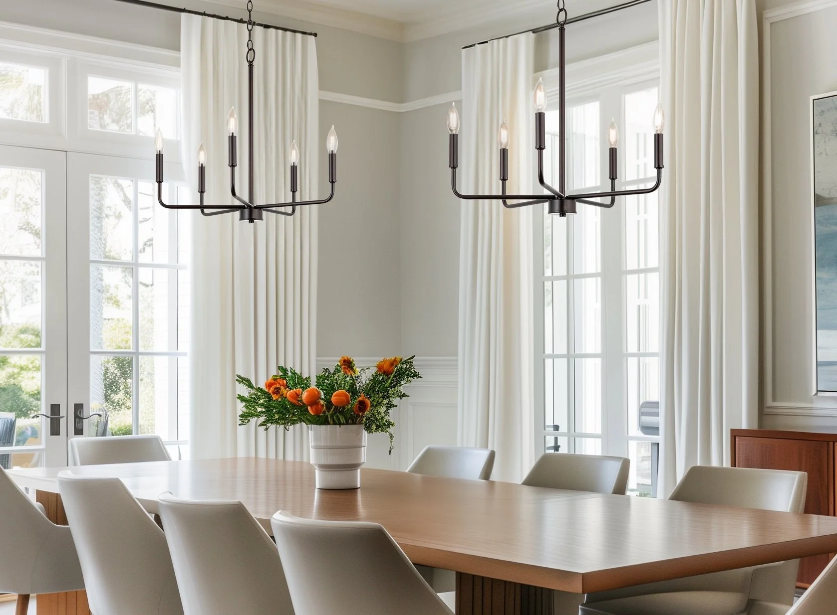 Camille 22 5-Light Modern Chandelier