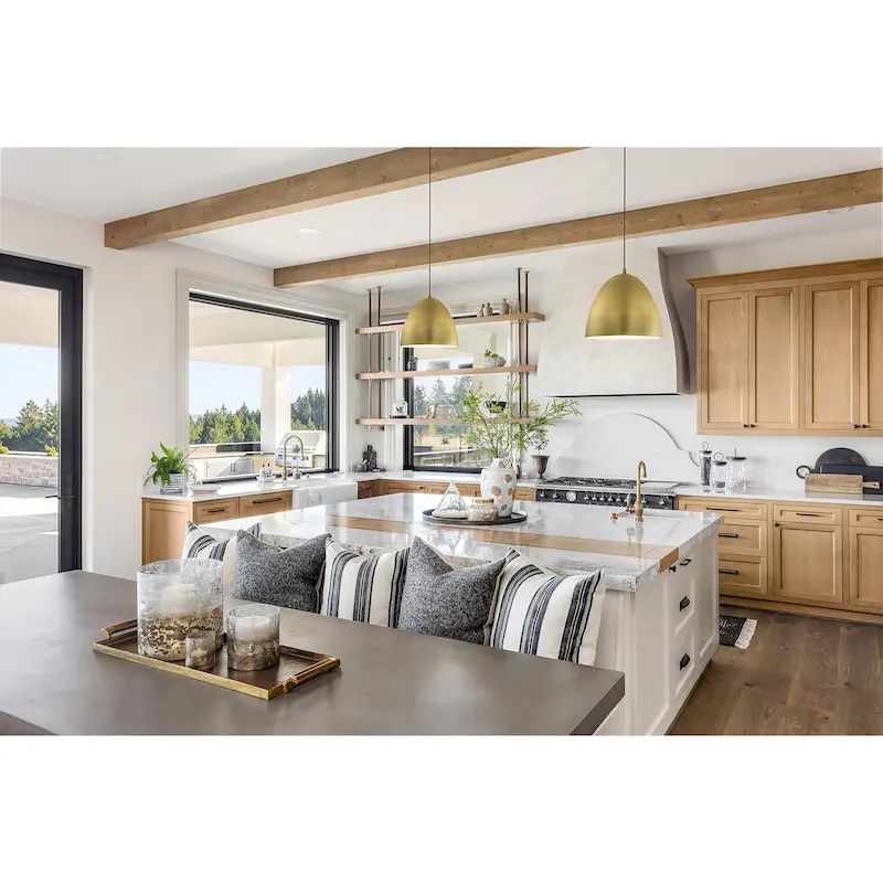 Coretto 1-Light Pendant with Brushed Gold Metal Shade