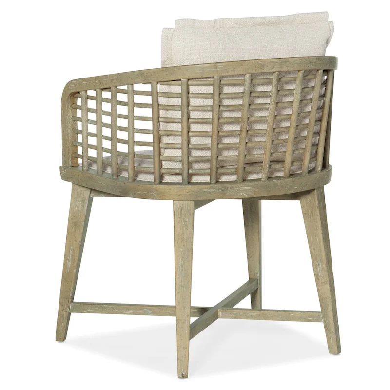 Hooker Furniture Surfrider 26 Wide Coastal Casual Lattice Cane Barrel