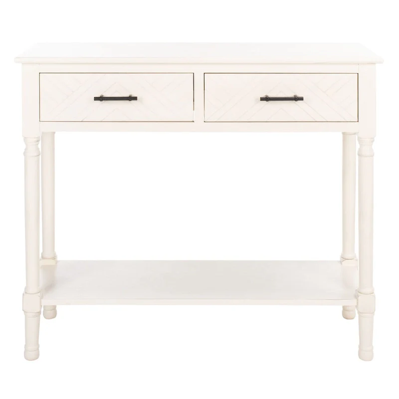 SAFAVIEH Eryka 2-Drawer Console Table - 35.5  W x 13  L x 29.5  H - 36Wx13Dx30H