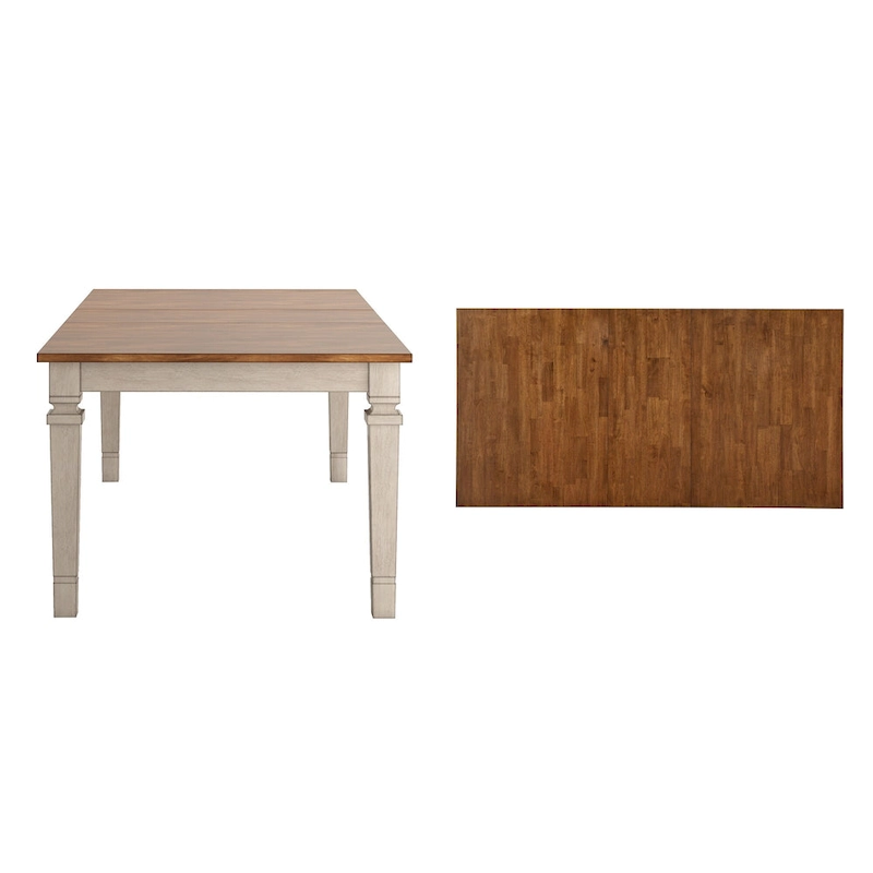 Vikos Solid Wood 64-82 Extendable Dining Table