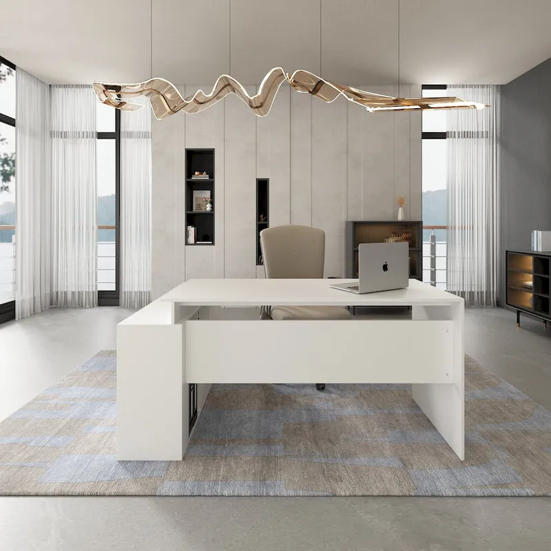 Kerrogee Computer Desk L-Shaped Corner Desk Workstation Reversible