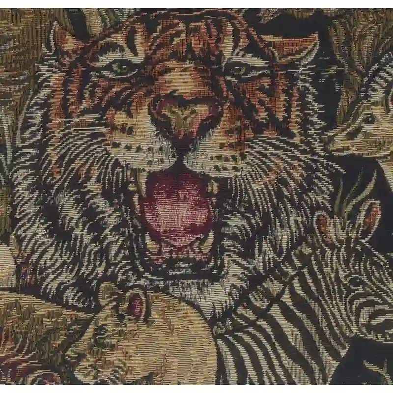 Bali 18-inch Footstool with Tapestry Cushion