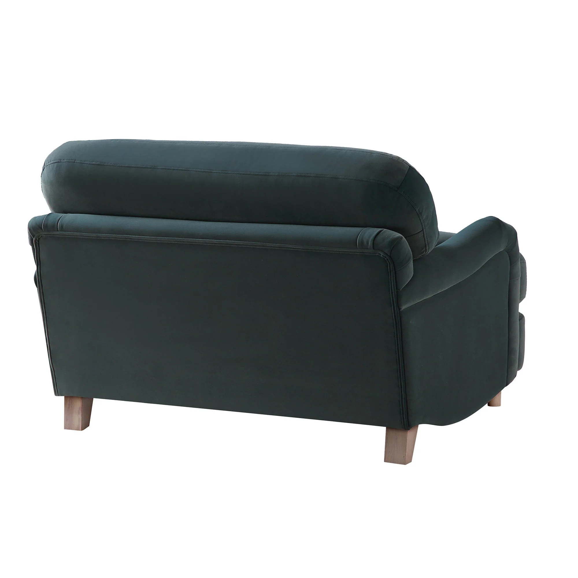 Aegean Blue Velvet Sofa, Loveseat