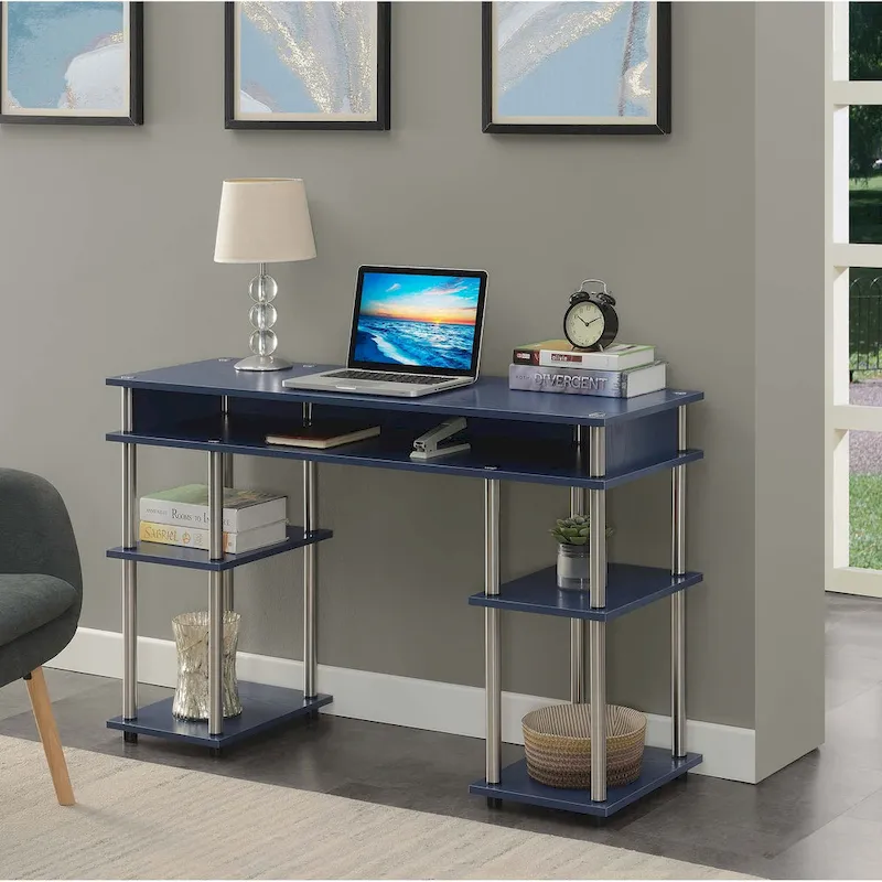 Convenience Concepts Designs2Go No Tools Student Desk with Shelves