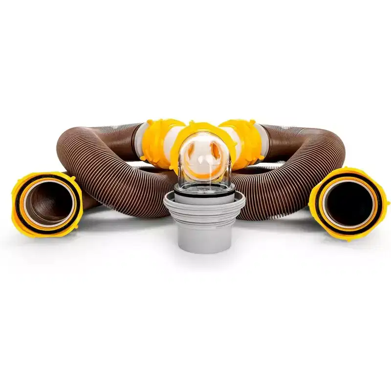 Camco Revolution 20 Ft RV Sewer Hose Kit with Swivel Fittings and Wye Connector