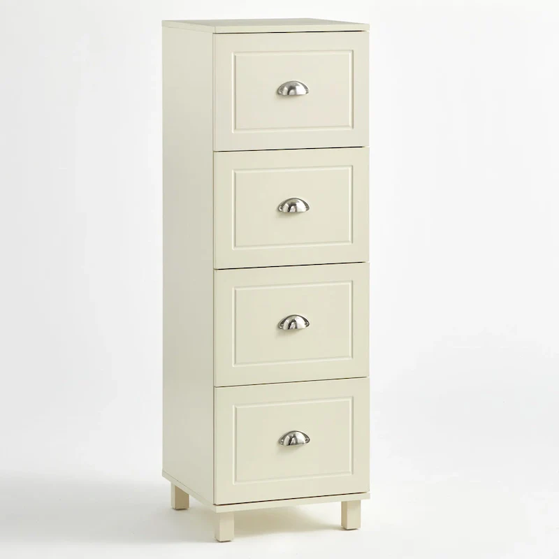 4-Drawer Filing Cabinet with Half-Moon Handles
