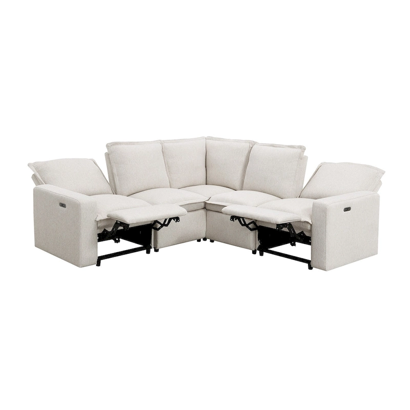 89.76 L-Shaped 5-Seater Sofa with Recliner