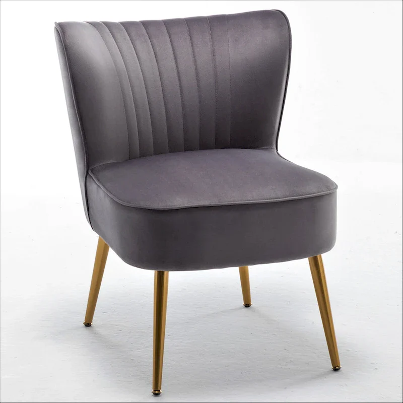 Sauter 23.2  Wide Mid-Century Modern Microfiber Accent Chair