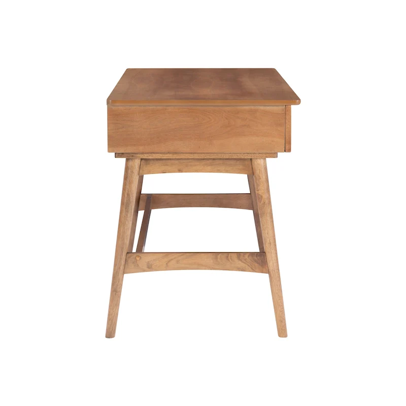 Lamine Rattan Mid-Century Desk