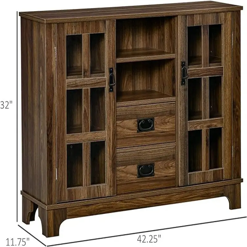 Sideboard Buffet Cabinet - 11.75D x 42.25W x 32H