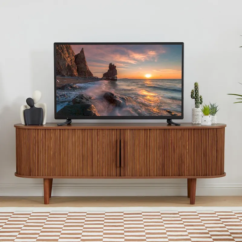 62.99in. Wood TV Stand For TVs up to 70in.