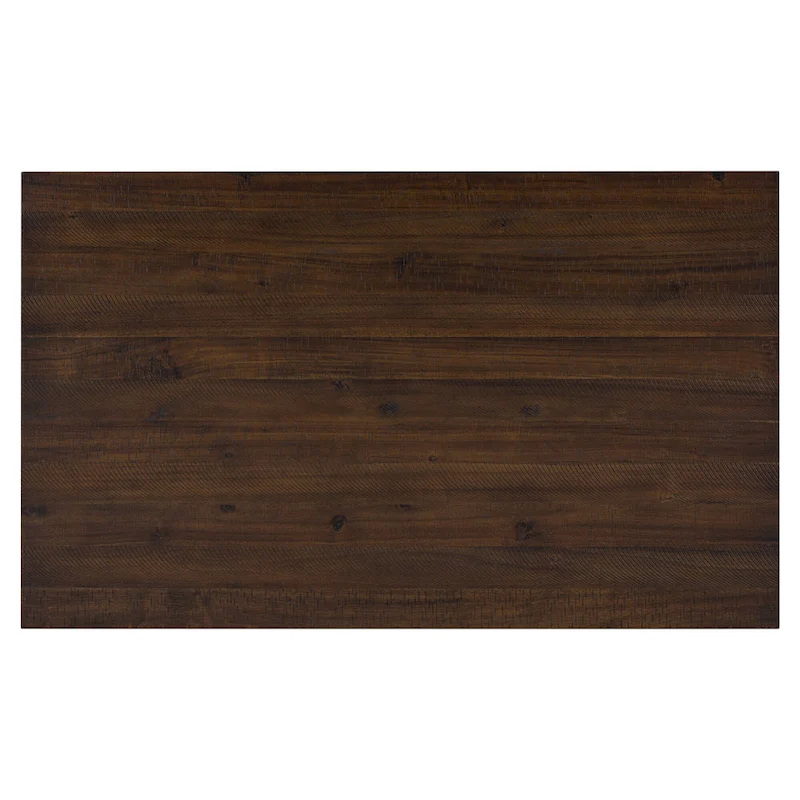 Walnut 6-Piece Wooden Dining Table Set with 4 Ergonomic Chairs & Bench