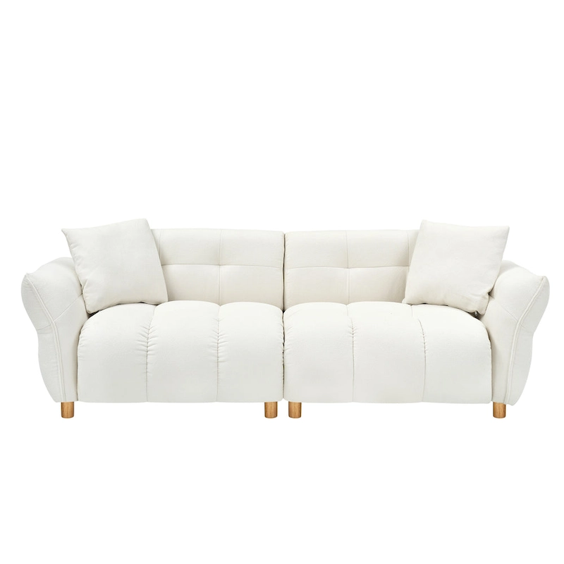 Teddy Upholstered 3-seater Sofa with Matching Pillows