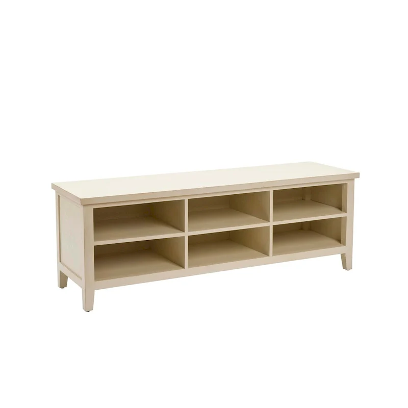 White Bookshelf - 51.2 x 15.8 x 17.7 - 51Wx16Dx18H