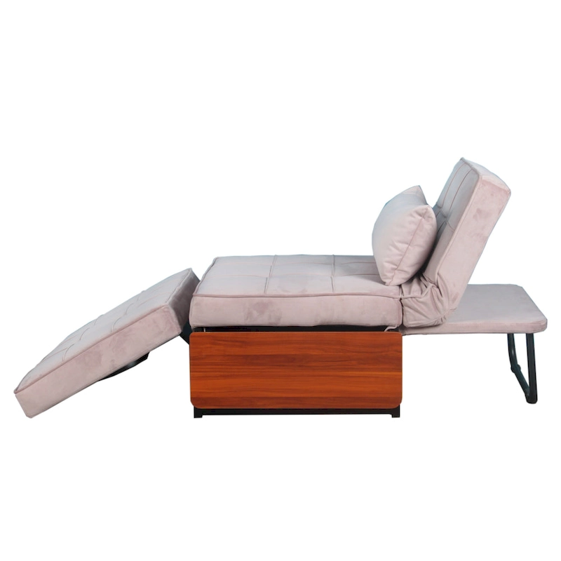 Furniture of America Hattie Assembled Convertible Cocktail Ottoman-Futon