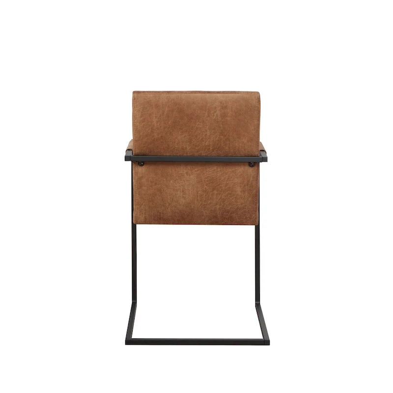 Vendrie Modern Metal Upholstered Dining Chairs by Furniture of America (Set of 2)