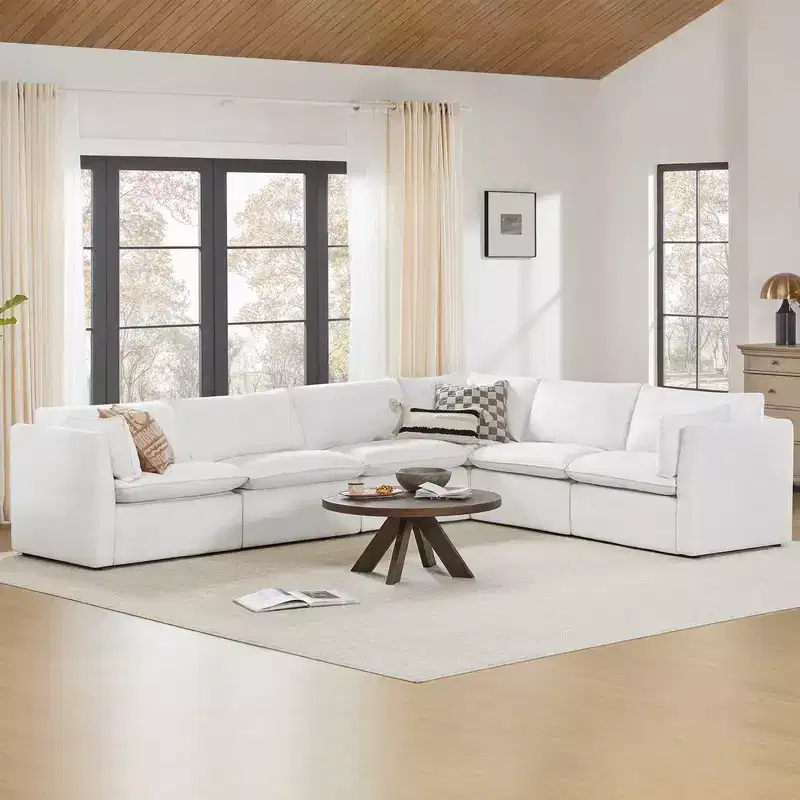 Spruce & Spring Power Reclining Sectional Sofa Couch