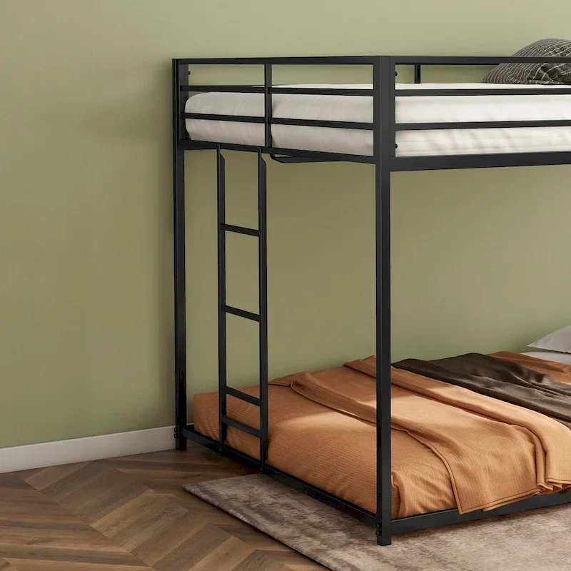 Black Metal Full over Full Bunk Bed