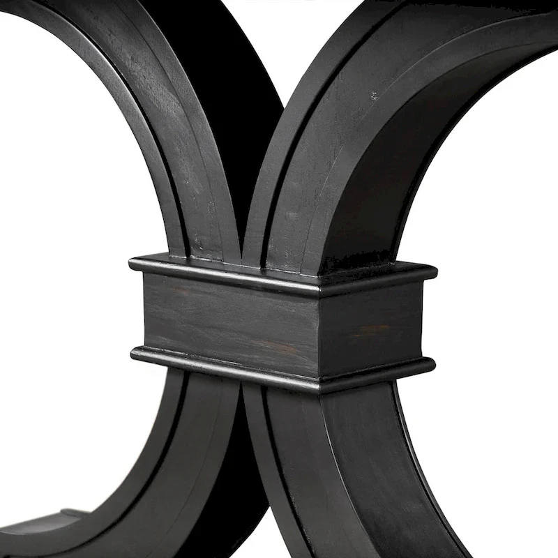 Furniture of America Kieran Farmhouse 5-Piece Black Wooden Dining Set