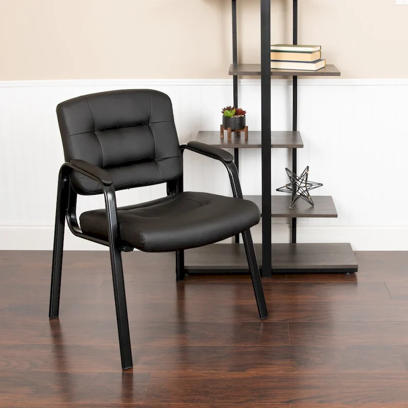 Black Tufted Accent Chair – Single Seat