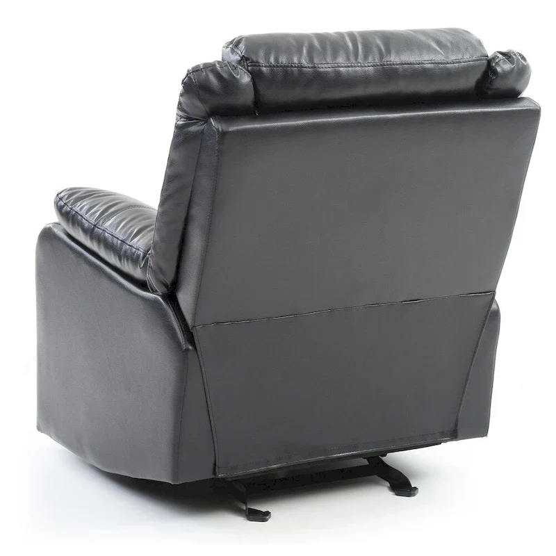 Faux Leather Rocking Recliner, Single Seat