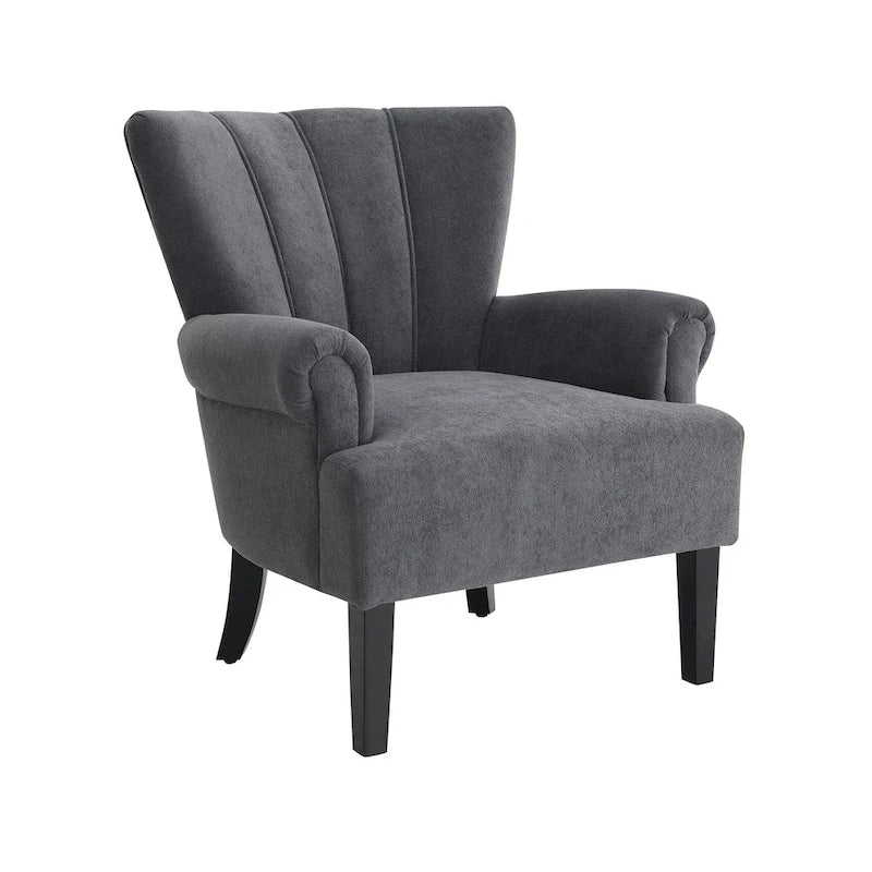 29 Upholstered Arm Chair with High-Density Foam and Channel Back