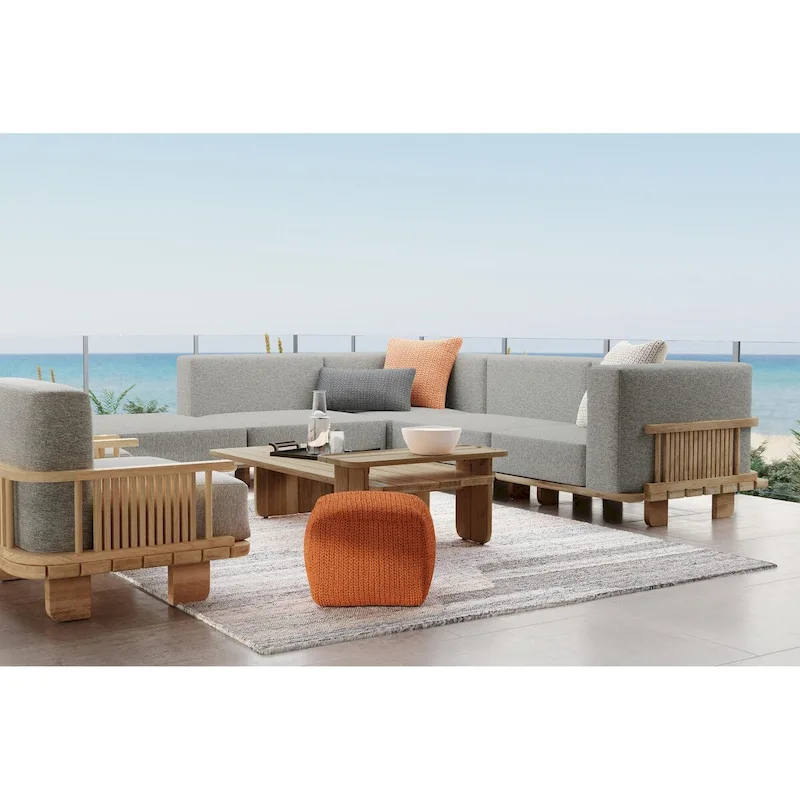 Classic Home Hudson 31 Teak Wood Outdoor Coffee Table