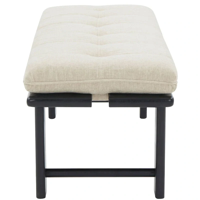 SAFAVIEH Couture Rasema Modern Cushion Bench - 60.8 In. W x 18.9 In. D x 18.1 In. H - 61Wx19Dx18H