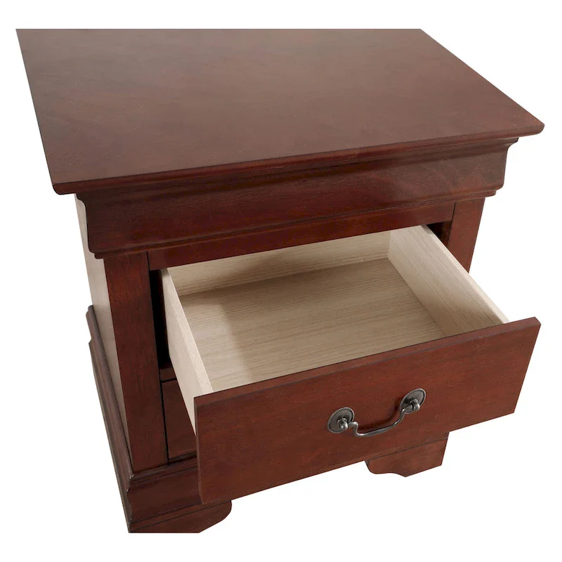 Louis Phillipe Traditional 2-drawer Wood Nightstand
