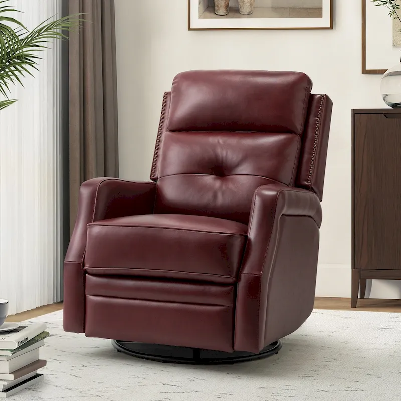 Living Room Recliner with Metal Base