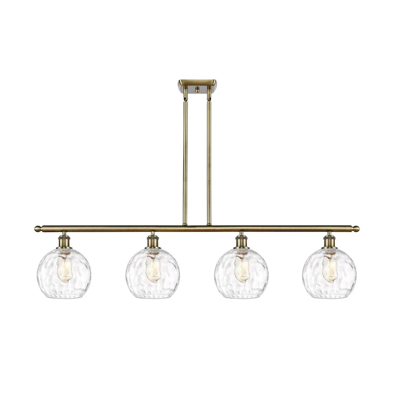 Innovations Lighting Ballston Athens Water Glass - 4 Light 48  Island Light