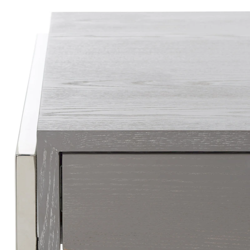 SAFAVIEH Couture Radunka 3-Drawer Smoked Eucalyptus Writing Desk